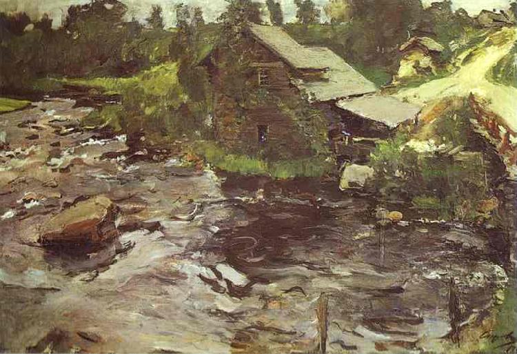 Valentin Serov Watermill in Finland oil painting picture